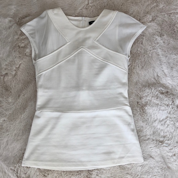 Karen Millen Cross Halter Mesh Jersey Top - Picture 6 of 8